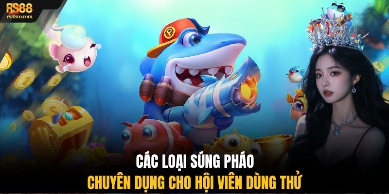 Các loại súng pháo chuyên dụng cho hội viên dùng thử