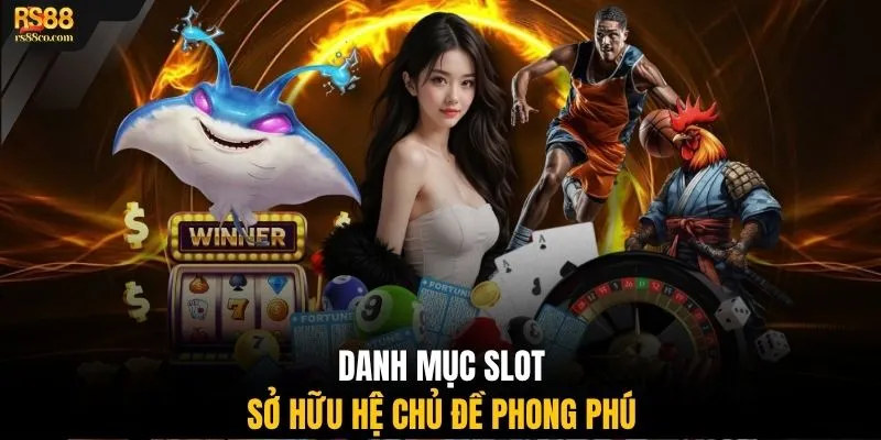 Danh mục slot sở hữu hệ chủ đề phong phú