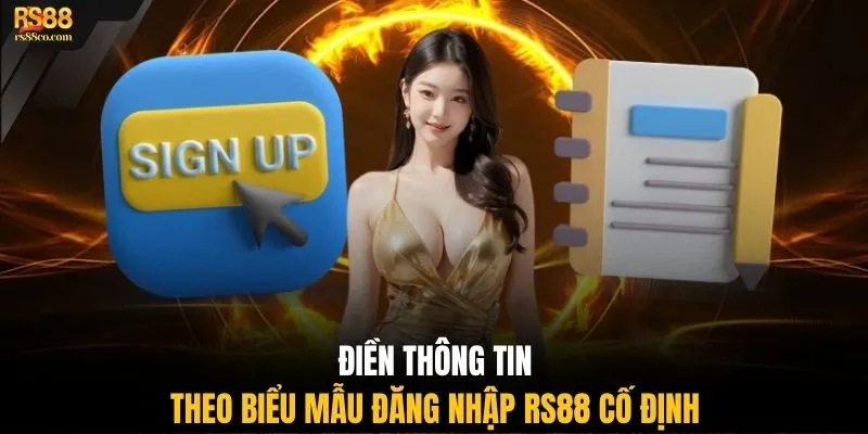Điền thông tin theo biểu mẫu đăng nhập RS88 cố định